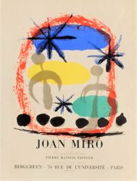 JOAN MIRO, Constellations, farblithografie von 1959 auf Arches-Papier